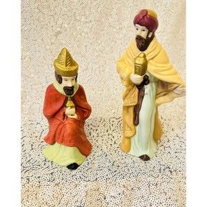 Nativity Set 2 Wise Men Standing Kneeling Replacement Figures